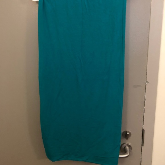 Royal Blue/Green Midi bodycon skirt.